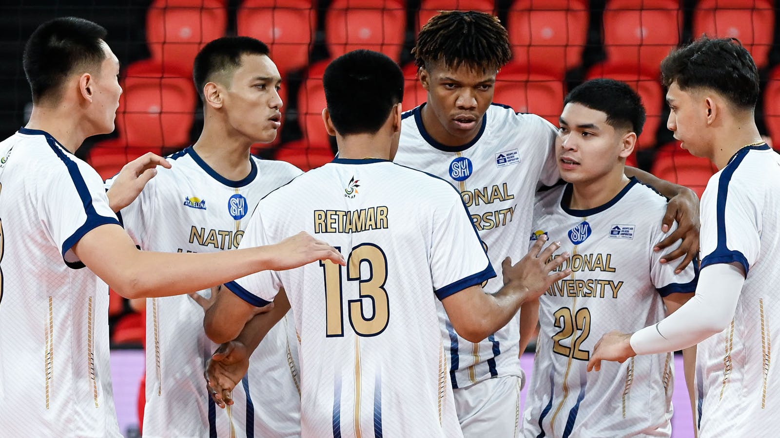 NU overcomes two-set deficit to survive upset scare from UE